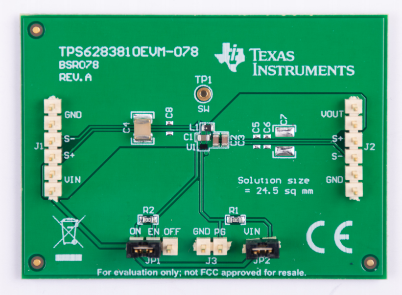 位置电路 - Texas Instruments TPS6283810EVM-078 评估模块